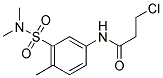 3-CHLORO-N-[3-[(DIMETHYLAMINO)SULFONYL]-4-METHYLPHENYL]PROPANAMIDE 结构式