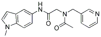 2-[Acetyl(pyridin-3-ylmethyl)amino]-N-(1-methyl-1H-indol-5-yl)acetamide 结构式