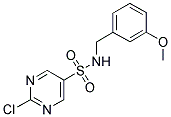 2-CHLORO-PYRIMIDINE-5-SULFONIC ACID 3-METHOXY-BENZYLAMIDE 结构式