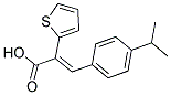 (2Z)-3-(4-ISOPROPYLPHENYL)-2-THIEN-2-YLACRYLIC ACID 结构式