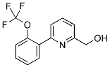 (6-(2-(TRIFLUOROMETHOXY)PHENYL)PYRIDIN-2-YL)METHANOL 结构式