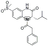 (3S)-3-ISOBUTYL-7-METHANESULFONYL-4-PHENYLACETYL-3,4-DIHYDRO-1H-QUINOXALIN-2-ONE 结构式