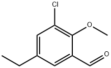 3-氯-5-乙基-2-甲氧基苯甲醛 结构式
