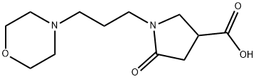 1-(3-MORPHOLIN-4-YL-PROPYL)-5-OXO-PYRROLIDINE-3-CARBOXYLIC ACID 结构式