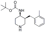 TERT-BUTYL [CIS-3-(2-METHYLBENZYL)PIPERIDIN-4-YL]CARBAMATE 结构式