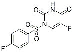 5-FLUORO-1-[(4-FLUOROPHENYL)SULFONYL]PYRIMIDINE-2,4(1H,3H)-DIONE 结构式