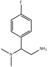 2-氨基-1-(4-氟苯基)乙基]二甲基胺 结构式