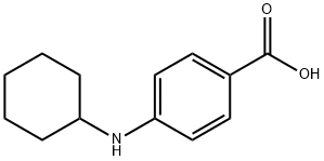 4-(环己基氨基)苯甲酸 结构式