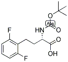 (S)-2-TERT-BUTOXYCARBONYLAMINO-4-(2,6-DIFLUORO-PHENYL)-BUTYRIC ACID 结构式