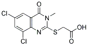 (6,8-Dichloro-3-methyl-4-oxo-3,4-dihydro-quinazolin-2-ylsulfanyl)-acetic acid 结构式