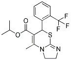 ISOPROPYL 5-METHYL-7-[2-(TRIFLUOROMETHYL)PHENYL]-2,3-DIHYDRO-7H-IMIDAZO[2,1-B][1,3]THIAZINE-6-CARBOXYLATE 结构式