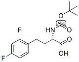 (S)-2-TERT-BUTOXYCARBONYLAMINO-4-(2,4-DIFLUORO-PHENYL)-BUTYRIC ACID 结构式