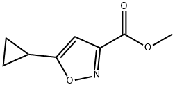 5-环丙基异噁唑-3-甲酸甲酯 结构式