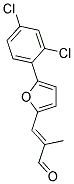 (2E)-3-[5-(2,4-DICHLOROPHENYL)-2-FURYL]-2-METHYLACRYLALDEHYDE 结构式