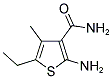 2-AMINO-5-ETHYL-4-METHYL-3-THIOPHENECARBOXAMIDE 结构式