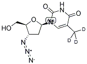 3'-叠氮基-3'-脱氧胸苷甲基-D 3 结构式