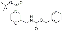 BENZYL (4-(TERT-BUTOXYCARBONYL)MORPHOLIN-2-YL)METHYLCARBAMATE 结构式