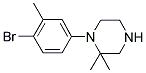 1-(4-BROMO-3-METHYLPHENYL)-2,2-DIMETHYLPIPERAZINE 结构式