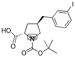 Boc-(R)-gamma-(3-iodo-benzyl)-L-proline 结构式