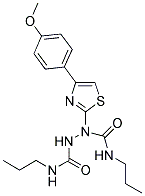 N~1~-PROPYL-1-[4-(4-METHOXYPHENYL)-1,3-THIAZOL-2-YL]-N~2~-PROPYL-1,2-HYDRAZINEDICARBOXAMIDE 结构式
