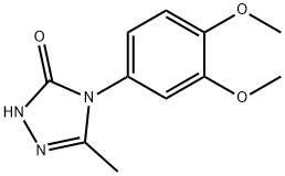 4-(3,4-DIMETHOXYPHENYL)-5-METHYL-2,4-DIHYDRO-3H-1,2,4-TRIAZOL-3-ONE 结构式
