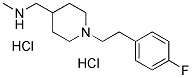 ((1-[2-(4-FLUOROPHENYL)ETHYL]PIPERIDIN-4-YL)-METHYL)METHYLAMINE DIHYDROCHLORIDE 结构式