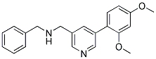 N-BENZYL-1-[5-(2,4-DIMETHOXYPHENYL)PYRIDIN-3-YL]METHANAMINE 结构式