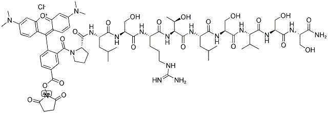 5-TMR-PLSRTLSVSS-NH2 结构式