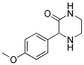 3-(4-METHOXY-PHENYL)-PIPERAZIN-2-ONE 结构式