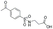 3-(4-乙酰苯磺酰氨基)丙酸 结构式