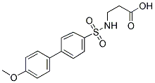 beta-Alanine, N-[(4'-methoxy[1,1'-biphenyl]-4-yl)sulfonyl]- 结构式