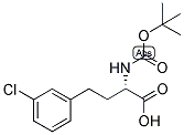 (S)-2-TERT-BUTOXYCARBONYLAMINO-4-(3-CHLORO-PHENYL)-BUTYRIC ACID 结构式