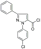 2-(4-CHLORO-PHENYL)-5-PHENYL-2H-PYRAZOLE-3-CARBONYL CHLORIDE 结构式