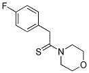 4-[2-(4-FLUOROPHENYL)ETHANETHIOYL]MORPHOLINE 结构式
