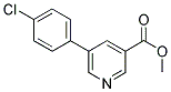 METHYL 5-(4-CHLOROPHENYL)NICOTINATE 结构式