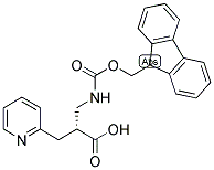 (R)-2-[(9H-FLUOREN-9-YLMETHOXYCARBONYLAMINO)-METHYL]-3-PYRIDIN-2-YL-PROPIONIC ACID 结构式