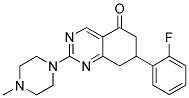 7-(2-FLUOROPHENYL)-2-(4-METHYLPIPERAZIN-1-YL)-7,8-DIHYDROQUINAZOLIN-5(6H)-ONE 结构式
