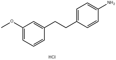 {4-[2-(3-METHOXYPHENYL)ETHYL]PHENYL}AMINE HYDROCHLORIDE 结构式