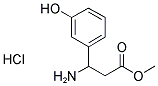 3-Amino-3-(3-hydroxy-phenyl)-propionic acid methyl ester hydrochloride 结构式