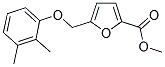 METHYL 5-[(2,3-DIMETHYLPHENOXY)METHYL]-2-FUROATE 结构式