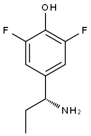 (R)-4-(1-AMINOPROPYL)-2,6-DIFLUOROPHENOL 结构式