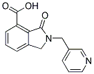3-OXO-2-PYRIDIN-3-YLMETHYL-2,3-DIHYDRO-1H-ISOINDOLE-4-CARBOXYLIC ACID 结构式