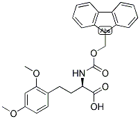 (R)-4-(2,4-DIMETHOXY-PHENYL)-2-(9H-FLUOREN-9-YLMETHOXYCARBONYLAMINO)-BUTYRIC ACID 结构式