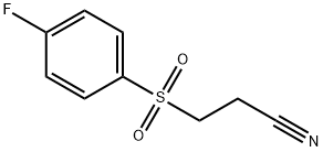 3-[(4-FLUOROPHENYL)SULFONYL]PROPANENITRILE 结构式