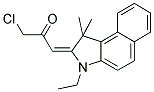 1-CHLORO-3-(3-ETHYL-1,1-DIMETHYL-1,3-DIHYDRO-BENZO[E]INDOL-2-YLIDENE)-PROPAN-2-ONE 结构式