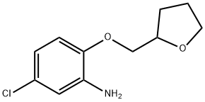 5-CHLORO-2-(TETRAHYDRO-2-FURANYLMETHOXY)ANILINE 结构式