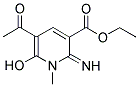 ETHYL 5-ACETYL-6-HYDROXY-2-IMINO-1-METHYL-1,2-DIHYDROPYRIDINE-3-CARBOXYLATE 结构式