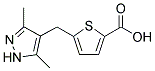 5-[(3,5-DIMETHYL-1H-PYRAZOL-4-YL)METHYL]THIOPHENE-2-CARBOXYLIC ACID 结构式