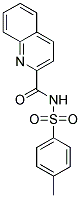N-[(4-METHYLPHENYL)SULFONYL]QUINOLINE-2-CARBOXAMIDE 结构式
