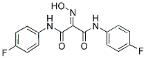 N,N'-BIS(4-FLUOROPHENYL)-2-(HYDROXYIMINO)MALONAMIDE 结构式